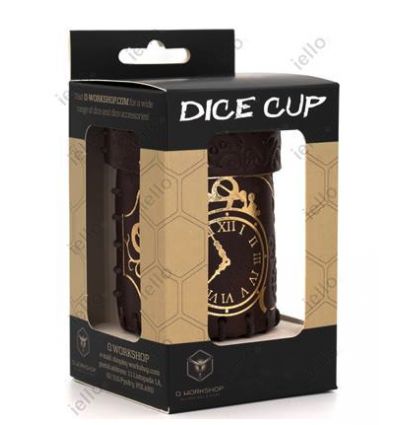 Dice Cup - Marron Or Steampunk