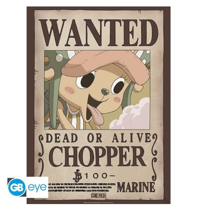 ONE PIECE Poster Wanted Chopper (52x38cm)