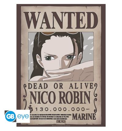 ONE PIECE Poster Wanted Nico Robin (52x38cm)