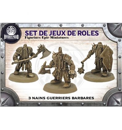 Set de Figurines Pour JDR - Nains Guerriers Barbares