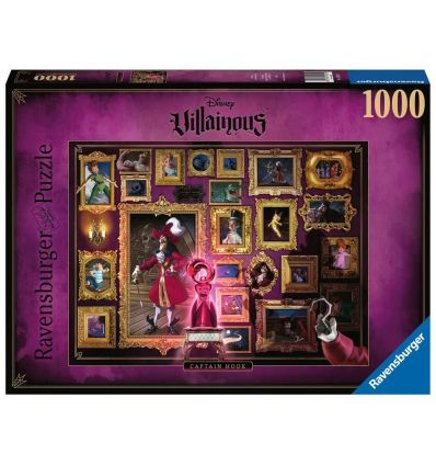 Puzzle 1000 Pièces Disney Villainous - Capitaine Crochet