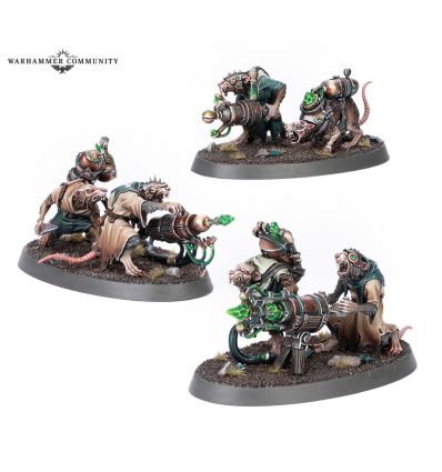 Warhammer AOS - Skaven - BATTERIE D'ARMES A MALETINCELLE