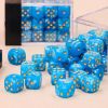 Lot de 36 dés- 12mm- Bleu Ciel
