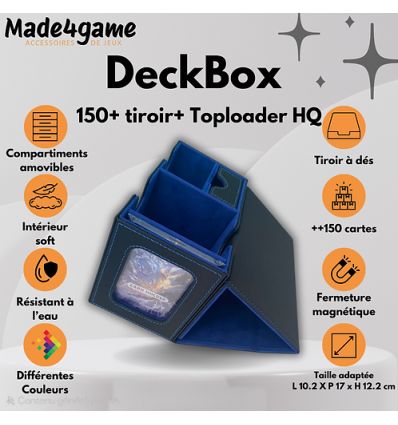 Made4Game - Deckbox Commander XL 150 Noir/Bleu