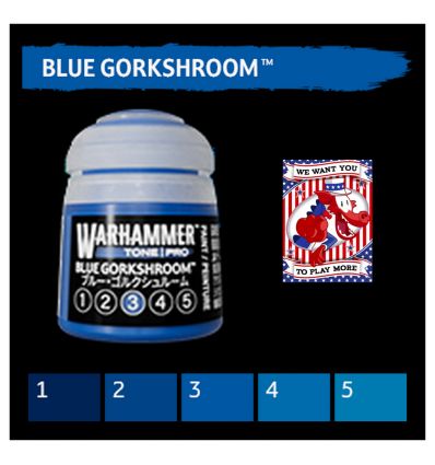 Warhammer Tone Pro -  BLUE GORKSHROOM 1 12ML ROW