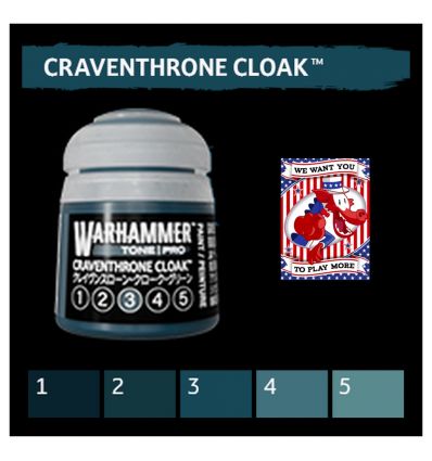Warhammer Tone Pro -  CRAVENTHRONE CLOAK 1 12ML ROW