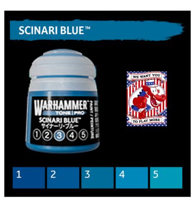 Warhammer Tone Pro -  SCINARI BLUE 1 12ML ROW