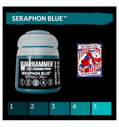 Warhammer Tone Pro -  SERAPHON BLUE 3 12ML ROW