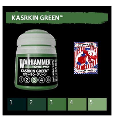 Warhammer Tone Pro -  KASRKIN GREEN 3 