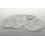 Socles ronds Transparent Plexiglass 25 mm x10
